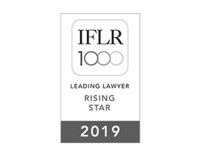 IFLR1000 2019 Leading Lawyer Rising Star badge