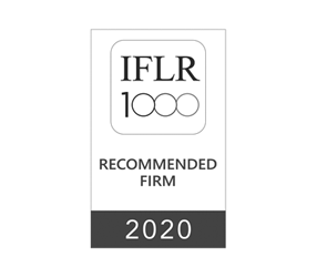 IFLR 1000 Recommended Firm 2020 badge