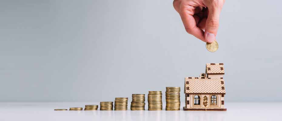 Saving money for house concept