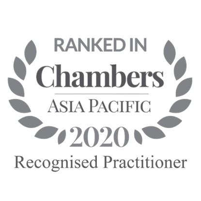 Chambers Asia Pacific 2020 Recognised Practitioner badge