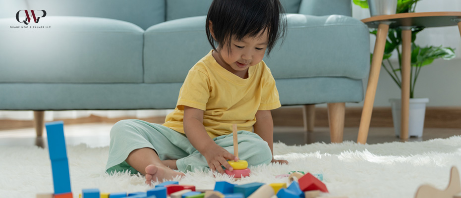 Image of a happy child playing